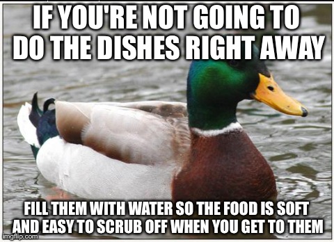 Easy way to do dishes....