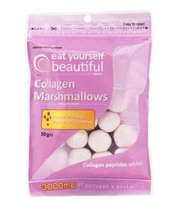 4.) Collagen Marshmallows: These are supposed to be an edible alternative to collagen injections, but I don't think that's how any of it works.