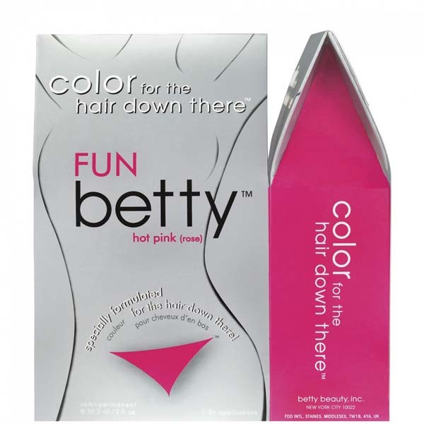16.) Fun Betty: In case you ever wondered if you could dye your "special" hair... yes. Yes you can.