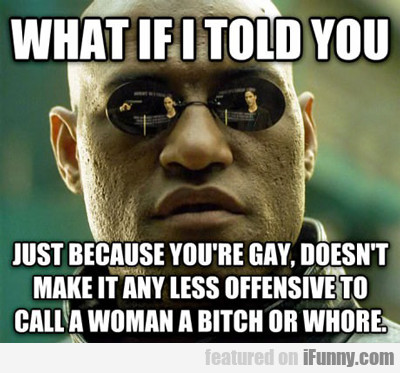 What If I Told You Just Because You're Gay...