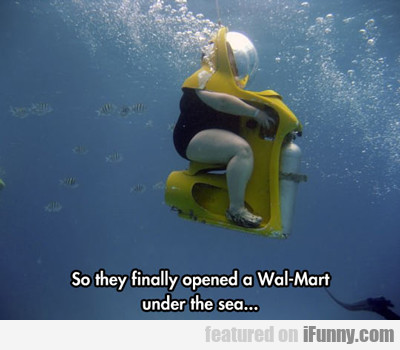 So They Finally Opened A Wal-mart Under The Sea...