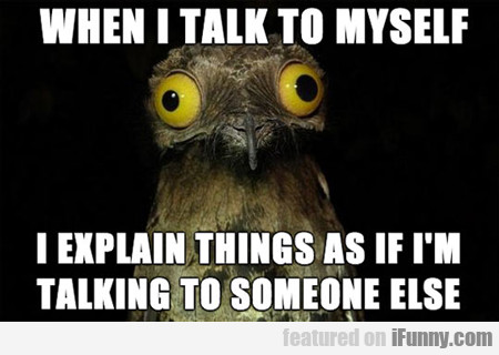 When I Talk To Myself...