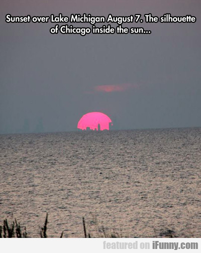 Sunset Over Lake Michigan...