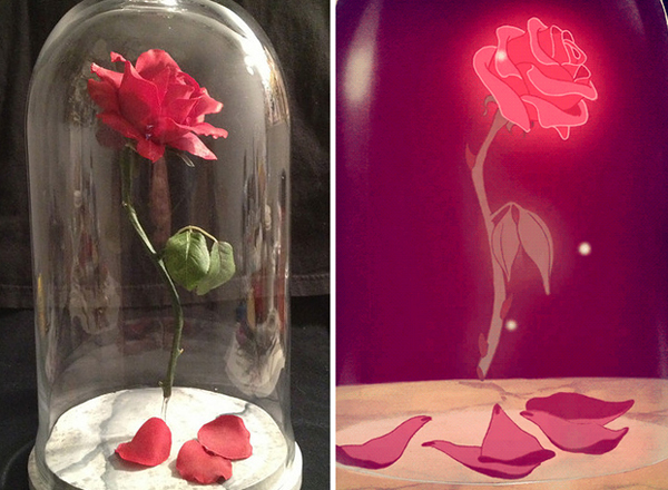 17.) Recreate Beast's magical floating rose.