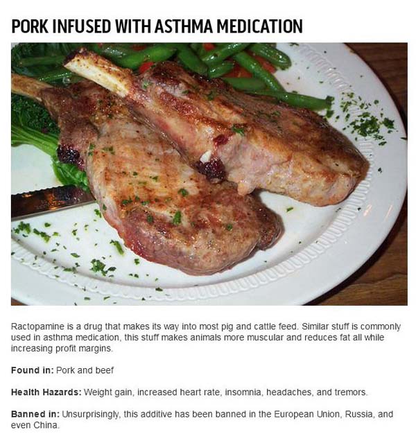 4.) Mmm, asthma pork chops.
