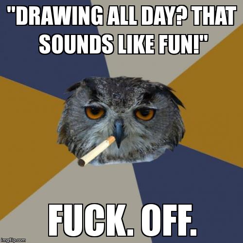 Art Student Owl