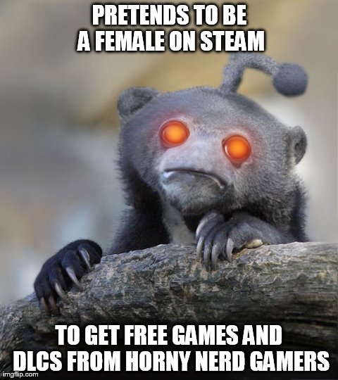 Poor male gamer finds a solution