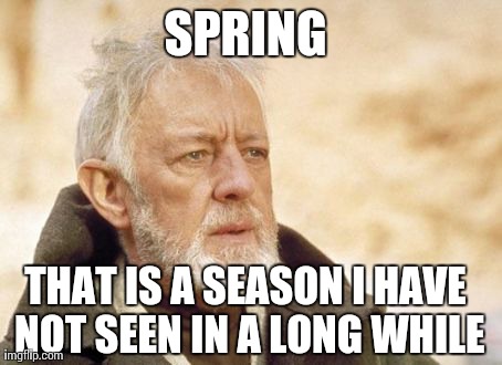 How I feel living in Michigan, with it being March and no end to winter in sight.