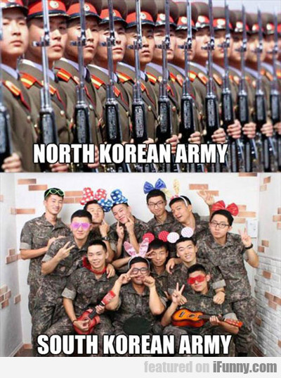North Korean Army Vs South Korean Army...